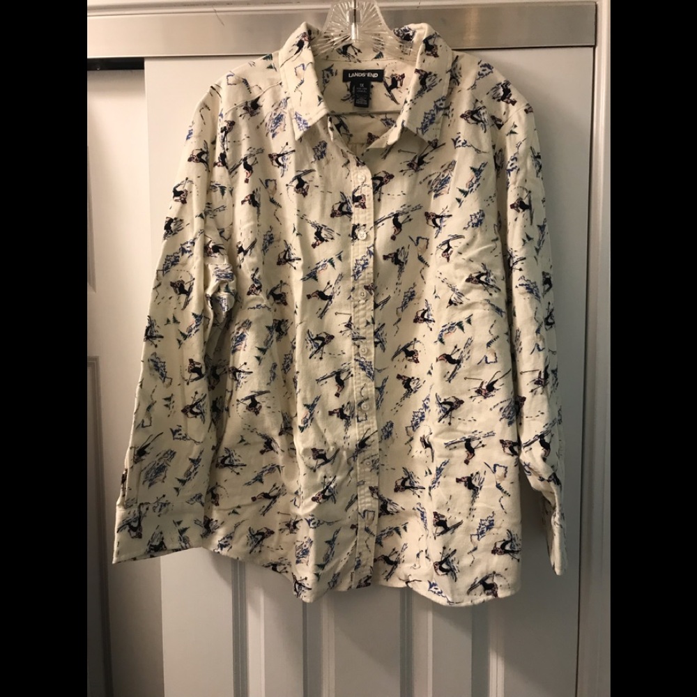Lands End flannel shirt